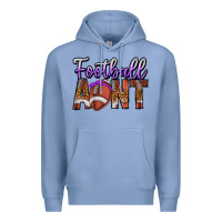 Colony Blue Football Aunt Premium Hoodie - CowhideDigitalArt