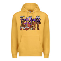 Mustard Football Aunt Premium Hoodie - CowhideDigitalArt