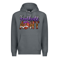 Rock Football Aunt Premium Hoodie - CowhideDigitalArt