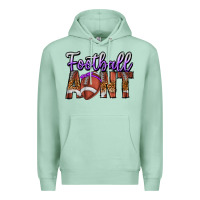 Seafoam Football Aunt Premium Hoodie - CowhideDigitalArt