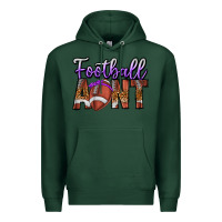 Sports Green Football Aunt Premium Hoodie - CowhideDigitalArt