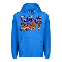 True Royal Football Aunt Premium Hoodie - CowhideDigitalArt