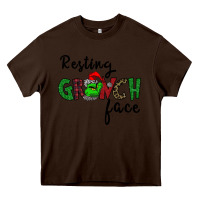 Chocolate Brown Merry Grinch Mas Heavy Core Tee - Bettercallsaul