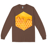 Chestnut honeycomb fa element Long Sleeve Tee - FaDigitalArtStudio