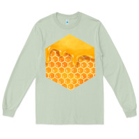 Matcha honeycomb fa element Long Sleeve Tee - FaDigitalArtStudio