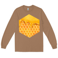 Toasted Coconut honeycomb fa element Long Sleeve Tee - FaDigitalArtStudio
