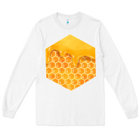White honeycomb fa element Long Sleeve Tee - FaDigitalArtStudio