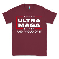 Burgundy proud ultra maga Classic Tee - longCreatives