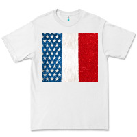 White custom text american flag(used font 'doctrin Premium Tee - Jasminsmagicworld
