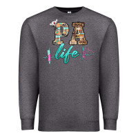 Charcoal Heather western nurse pa  life Premium Sweatshirt - BarkalooDesign