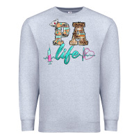 Heather Grey western nurse pa  life Premium Sweatshirt - BarkalooDesign