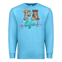 Ocean Blue western nurse pa  life Premium Sweatshirt - BarkalooDesign