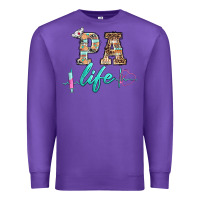 Purple western nurse pa  life Premium Sweatshirt - BarkalooDesign