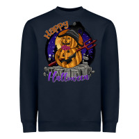 Navy Happy Halloween Heavyweight Sweatshirt - SublimationCraftShop