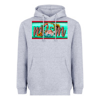 Heather Grey flamingo mom license plate Heavyweight Hoodie - BarkalooDesign