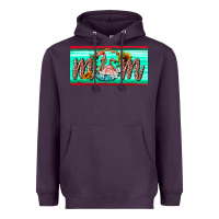 Plum flamingo mom license plate Heavyweight Hoodie - BarkalooDesign