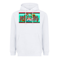 White flamingo mom license plate Heavyweight Hoodie - BarkalooDesign