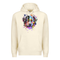 Sandshell Splash Art Australian Shepherd   Aussie Lover Gifts Premium Hoodie - longCreatives