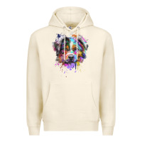 Tofu Splash Art Australian Shepherd   Aussie Lover Gifts Premium Hoodie - longCreatives