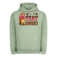 Pigment Oil Green stay sweet Urban Hoodie - AdoDesignShop