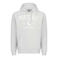 Dove Grey Morro Bay California CA Vintage Athletic Sports Design Premium Hoodie - longCreatives