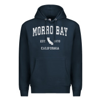 Navy Morro Bay California CA Vintage Athletic Sports Design Premium Hoodie - longCreatives