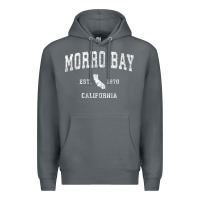 Rock Morro Bay California CA Vintage Athletic Sports Design Premium Hoodie - longCreatives
