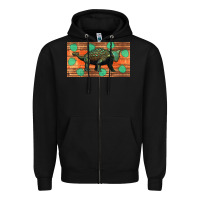 Black ankylosaurus sippy cup Zipper Hoodie - Artiststas