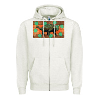 Oatmeal Heather ankylosaurus sippy cup Zipper Hoodie - Artiststas