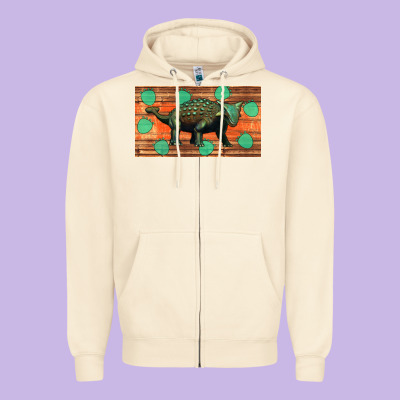 Ankylosaurus Sippy Cup Zipper Hoodie Designed By Artiststas