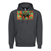 Smoke ankylosaurus sippy cup Zipper Hoodie - Artiststas