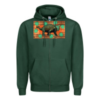 Sports Green ankylosaurus sippy cup Zipper Hoodie - Artiststas