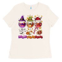 Bone Hallothanksmas wine glasses Ladies Tee - NancyCooperArtShop