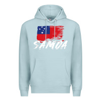 Blue Mist samoan gifts   somoan flag t shirt Premium Hoodie - longCreatives
