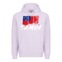 Lilac samoan gifts   somoan flag t shirt Premium Hoodie - longCreatives