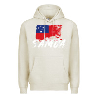 Oatmeal Heather samoan gifts   somoan flag t shirt Premium Hoodie - longCreatives