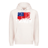 Pale Pink samoan gifts   somoan flag t shirt Premium Hoodie - longCreatives