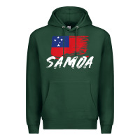 Sports Green samoan gifts   somoan flag t shirt Premium Hoodie - longCreatives