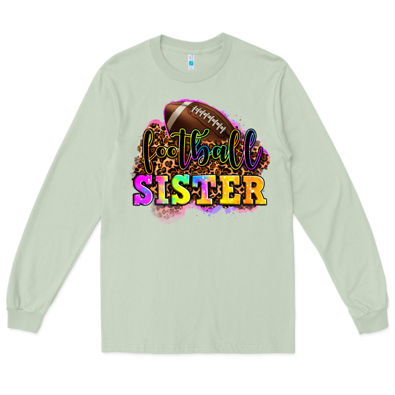 Football Sister Long Sleeve Tee by OliviaCreatesArt | Teevron
