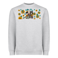 Heather Grey Coffee Then Cows Heavyweight Sweatshirt - LillyAllenDesigns