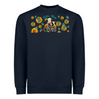 Navy Coffee Then Cows Heavyweight Sweatshirt - LillyAllenDesigns