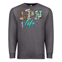 Charcoal Heather western nurse lpn  life Premium Sweatshirt - BarkalooDesign