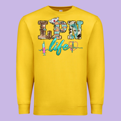 Western Nurse Lpn  Life Premium Sweatshirt Designed By Barkaloodesign