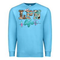 Ocean Blue western nurse lpn  life Premium Sweatshirt - BarkalooDesign