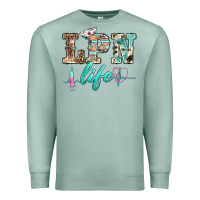 Seafoam western nurse lpn  life Premium Sweatshirt - BarkalooDesign