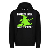 Black witches saying broom hair dont care halloween camper joke Premium Hoodie - longCreatives