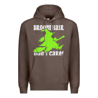 Coffee witches saying broom hair dont care halloween camper joke Premium Hoodie - longCreatives