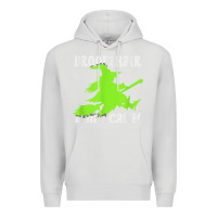 Dove Grey witches saying broom hair dont care halloween camper joke Premium Hoodie - longCreatives