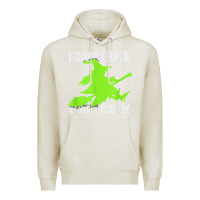 Oatmeal Heather witches saying broom hair dont care halloween camper joke Premium Hoodie - longCreatives