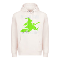 Pale Pink witches saying broom hair dont care halloween camper joke Premium Hoodie - longCreatives